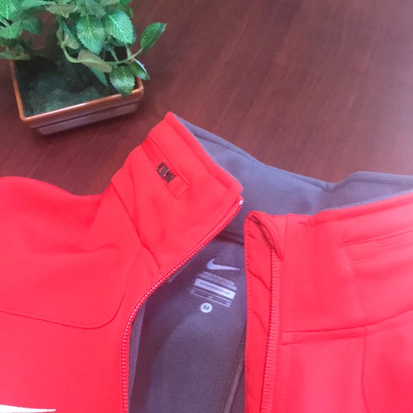 Nike Women’s TCU Jacket Full Zipper Medium Red - Picture 4 of 6